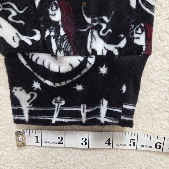 Disney Nightmare Before Christmas Skellington Women's L (12/14) Fleece PJ Set - Picture 14 of 16